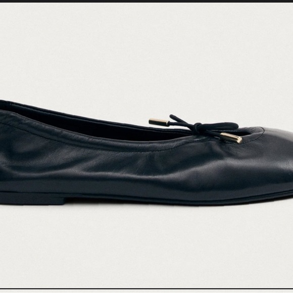 ALOHAS Black Leather Ballet Flats Size 42 Great Condition - Picture 5 of 11